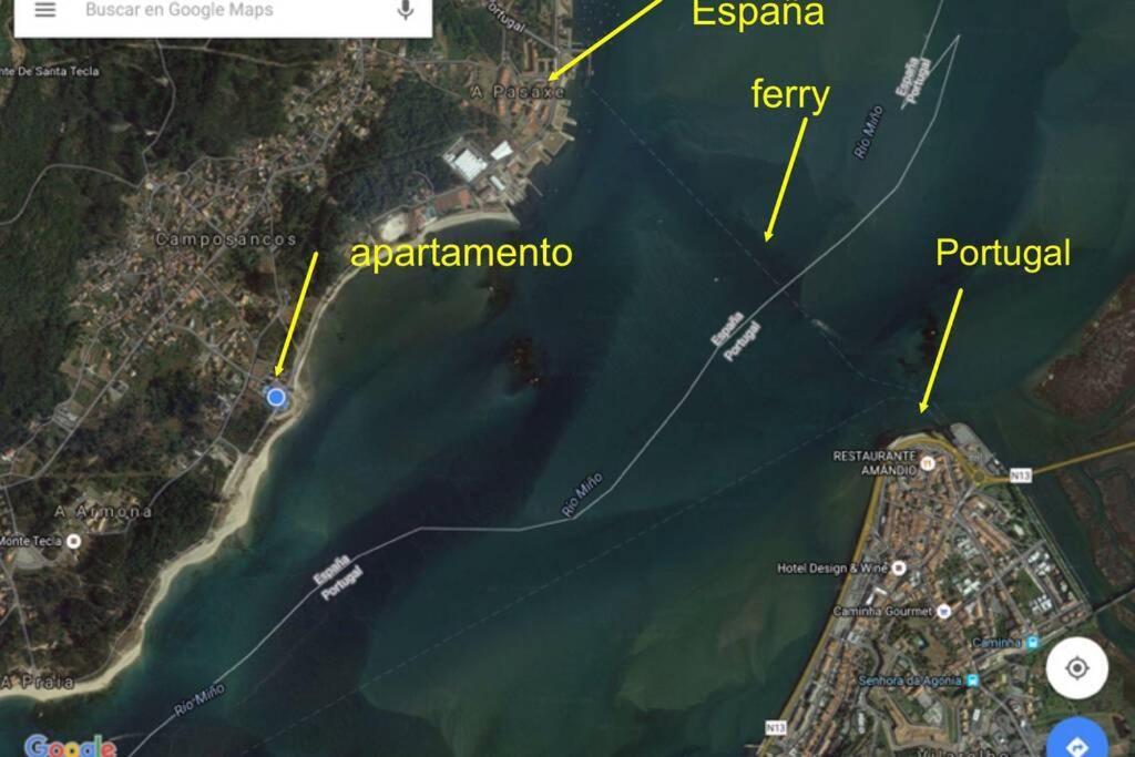 Apartamento En Primera Linea De Playa А-Гуарда Экстерьер фото